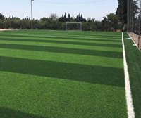 Gazon artificiel de compétition 2024 avec une hauteur de poil de 50 mm, gazon synthétique pour terrains de football et de rugby