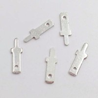 Inserto de un solo pin 110 PCB, terminal de cobre, placa de circuito, Conector de inserción de soldadura, inserto macho de resorte 2,8