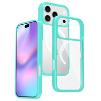 Coque de téléphone étanche en TPU au design magnétique de luxe pour iPhone 15/14/13 Pro Max avec caractéristiques anti-empreintes digitales et antichoc