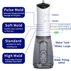 Xách tay không dây điện Irrigator chuyên nghiệp miệng Nha Khoa nước Flosser USB điện răng làm sạch máy bay phản lực chọn làm sạch xỉa - Product Image 2