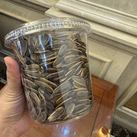 Bol rond en plastique PET jetable personnalisé en gros, récipient alimentaire pour aliments cuisinés avec couvercle pour le stockage du lait et du sucre