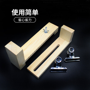 Bracciale in legno massello fatto a mano fai da te strumento ad ago multifunzione per magliaia intrecciatura stringhe spesse struttura di fissaggio stile semplice lana regalo - Product Image 3