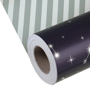 Eco-Friendly Recyclable Star Constellation Pattern Gift <b>Wrapping</b> <b>Paper</b> Roll Single Sided Coated Art <b>Paper</b> for Packaging Craft - Product Image 4