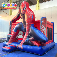 Château gonflable commercial à thème araignée, modèle Spider Hero, en PVC 0,55 mm, pour fêtes