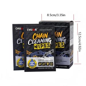Bicycle Chain Cleaning Wipes Reusable <strong>Bike</strong> Chain <strong>Degreaser</strong> Individually Packaged for Frames&amp;Motorcycle Chains&amp;Wheels&amp;Glasses - Product Image 6