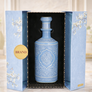 Scatola Regalo Personalizzata in Materiali Riciclati per Liquori, Vino, Whisky, Vodka, Rum, Gin, Tequila, Scatola Rigida in Carta con Chiusura Magnetica - Product Image 1