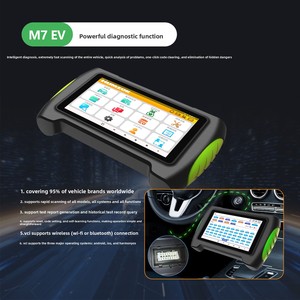 เครื่องมือสแกนระบบ OBD2 สำหรับรถยนต์พลังงานใหม่ M7 VE ขนาด 7 นิ้ว ใช้พลังงานจากแบตเตอรี่ ตรวจสอบรหัสข้อผิดพลาดของรถยนต์ได้ครบระบบ - Product Image 4