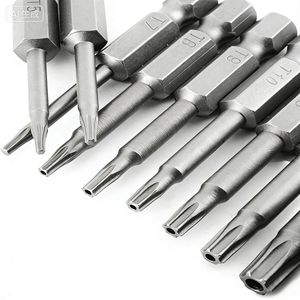 Hex Shank Hollow <b>Torx</b> Screwdriver <b>Bit</b> 6 Mm Stainless Steel High Hardness Magnetic For Electric Pneumatic Drill - Product Image 1