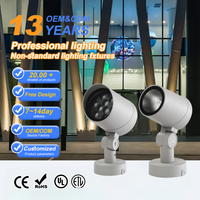 Projecteur LED COB d'entrepôt haute luminosité, blanc chaud, 3W, AC220V, IP65, télécommande, Ra80, angle de faisceau 15-60°, gris, qualité supérieure