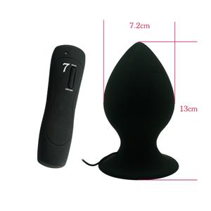 Aphrodisia mainan seks pria, 7 Mode bergetar <span class=keywords><strong>Mega</strong></span> Anal Plug besar silikon Butt Plug kuat hisap cangkir dasar tahan air <span class=keywords><strong>Vibrator</strong></span> Anal - Product Image 3