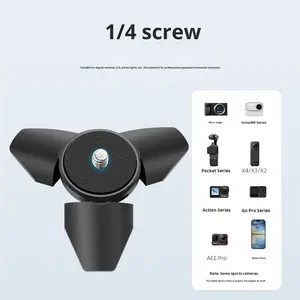 Mini Trípode para Cámara de Acción para <span class=keywords><strong>OSMO</strong></span> <span class=keywords><strong>Pocket</strong></span> 3, Soporte con Tornillo de 1/4, Soporte para Gimbal, Accesorios Portátiles para Vlogs de Viaje - Product Image 4
