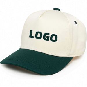 Custom Logo 5 Panel Two Tone Baseball Caps Wholesale Structured a <b>Frame</b> Cotton Gorras Baseball Sport Hats - Product Image 1