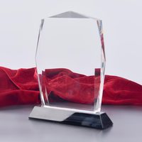 Trophées et Plaques Personnalisables en Verre Cristal Gravé au Laser 3D K9 – Vente en Gros