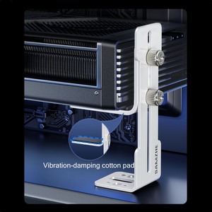 Support de <span class=keywords><strong>carte</strong></span> <span class=keywords><strong>graphique</strong></span> réglable blanc SAMZHE, support de positionnement du ventilateur, support de <span class=keywords><strong>carte</strong></span> <span class=keywords><strong>graphique</strong></span> de bureau, boîtier ITX pour la série 50/40, hauteur 6-96 mm - Product Image 2