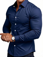 Chemises d'été pour hommes de taille européenne, style chinois, décontractées et professionnelles, légères, en polyester, à séchage rapide
