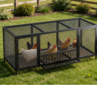 Grand enclos à volailles en grillage crypté anti-loutre pour poulets et pigeons, utilisation intérieure et extérieure, élevage en arrière-cour