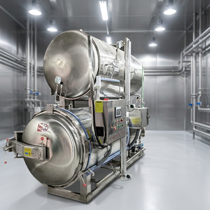 Esterilizador de Alimentos Horizontal de Acero Inoxidable, Autoclave de Grado 316, Vapor de Alta Temperatura 134-135 ° C para la Industria de Salsas para Carne Enlatada - Product Image 1