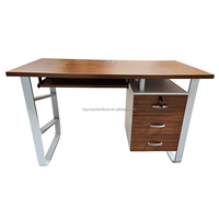Table d'étude d'apprentissage bureau d'ordinateur avec tiroir cadre métallique pour le bureau à domicile
