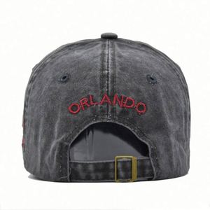 Casquette de baseball vintage pour homme, personnalisée avec patch tissé brodé, effet vieilli et lavé, visière incurvée - Product Image 6