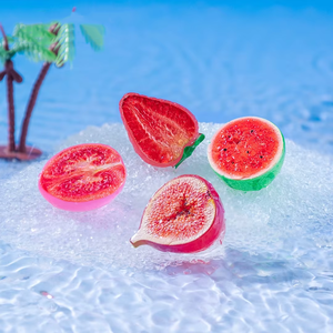 Accessoires de décoration de Noël DIY en résine peinte, écologiques et créatifs, pour micro-paysages, avec simulation abstraite de fruits (pastèque) - Product Image 5