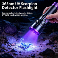 Lampe torche UV en alliage d'aluminium 60W 365nm, rechargeable par USB, détecteur de scorpions, torche ultraviolette, inspection fluorescente pour la chasse