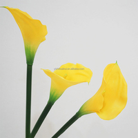 Hot Seller Soft PVC Plastique Artificiel Calla Lily Fleurs Real Touch Fleurs Artificielles pour la Décoration de Mariage