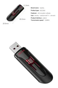 SanDisk-unidad flash usb CZ600, gran capacidad, alta velocidad, venta al por mayor