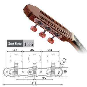 <span class=keywords><strong>Alice</strong></span> AOS-022V2P acustica classica chitarra accordatura tasti pioli corda accordatori teste macchina con bronzo viola placcato 1 paio - Product Image 4