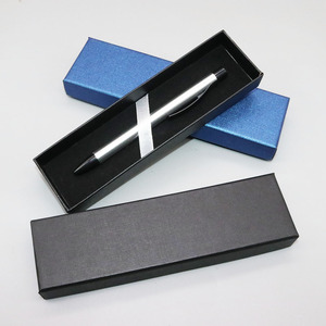 Nero su ordinazione logo stampato a buon mercato di carta penna scatole di imballaggio <span class=keywords><strong>pacchetto</strong></span> regalo - Product Image 5