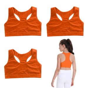 Sujetador deportivo negro para mujer, estilo racerback, cuello redondo, sin costuras, soporte medio, para yoga, ropa deportiva, transpirable, color liso - Product Image 2