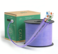 Kabel LAN UTP CAT7 Indoor PVC/LSZH Jacket 23AWG 8-Konduktor Tembaga Padat