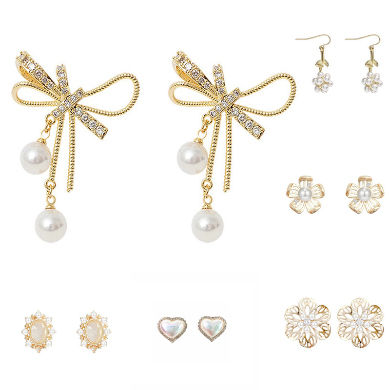Fashion Jewelry 2025 Korean Pearl Earrings