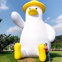 Modèle géant gonflable de canard blanc publicitaire, ballon animal gonflable, décoration de cygne gonflable pour événement