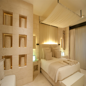 Creazione in stile palazzo villaggio acrsia Hotel progetto Engel bianco tappezzeria in tessuto mobili camera da letto Set in legno per Hotel - Product Image 2
