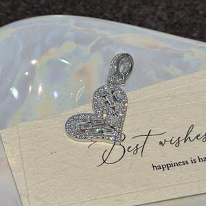 จี้รูปหัวใจเงินแท้ S925 ดีไซน์หรูหราสไตล์ฝรั่งเศสยุคกลาง แนววินเทจสุดเก๋ ดูหวานละมุน - Product Image 4