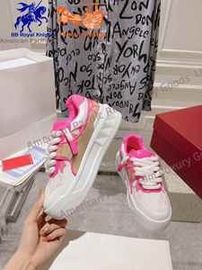 Baskets plates pour femmes, style plateforme, à lacets, confortables, pour la course et la marche, tendance, en promotion, pour l'hiver et l'été, style Valentino - Product Image 4