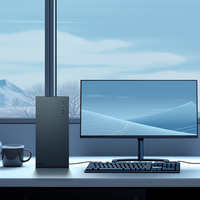 Boîtier PC de jeu V200 en gros à prix abordable pour ordinateurs de bureau I3 12100/i5 12400 256G/512G/1T