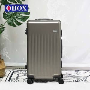 Valise à roulettes Obox avec cadre en aluminium, 20, 24, 26 pouces, avec serrure à combinaison, poignée télescopique, 4 roues, couleur unie, chariot à bagages - Product Image 4