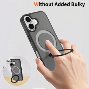 Coque Magnétique avec Anneau Support Béquille, Dos Mat Translucide PC TPU Antichoc, Protection pour iPhone 17 Pro Max - Product Image 6