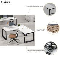 Bureau d'angle en bois moderne et durable en forme de L avec poste de travail modulaire réglable multifonctionnel pour hôpital et bureau à domicile