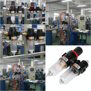 Filtre à air pneumatique AirTOP Série AF2000, unité de traitement d'air FRL 1/4"G avec filtre de précision 40 µm et pression maximale de 1 MPa - Product Image 6