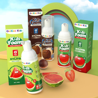 Mousse Dentifrice OralGos Portable au Xylitol pour Enfants avec Fluorure pour Protection Anti-Carie, Personnalisable