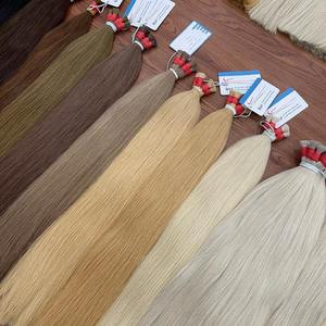 Extensions de cheveux humains vietnamiens Remy vierges de haute qualité 100 %, 100 g en vrac, toutes couleurs, style pré-collé à la bande, Thanh Hair, vente en gros - Product Image 3