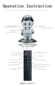 Sternennacht licht projektor Raumfahrer Astronaut LED-Projektions lampe mit Fernbedienung Einstellbarer Kopf winkel Geschenk für Kinderheim