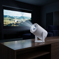 Mini projecteur portable sans fil WiFi LCD 720p intelligent avec écran miroir 200 ANSI Android 14 pour la maison