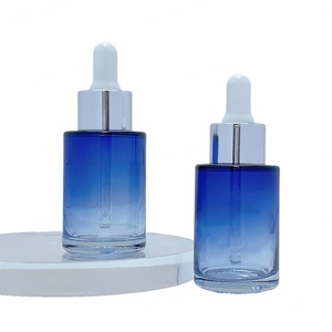 Cosmetic Dropper Bottle 30ml 40ml 50ml 60ml 80ml Flat Shoulder Serum Oils Glass Dropper Bottle for Hair Oil with Custom Label - Product Image 2