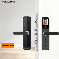 Serrure intelligente à reconnaissance faciale, déverrouillage par empreinte digitale, contrôle par application Tuya, Wi-Fi, carte mémoire, caméra, compatible portes en acier/aluminium/bois