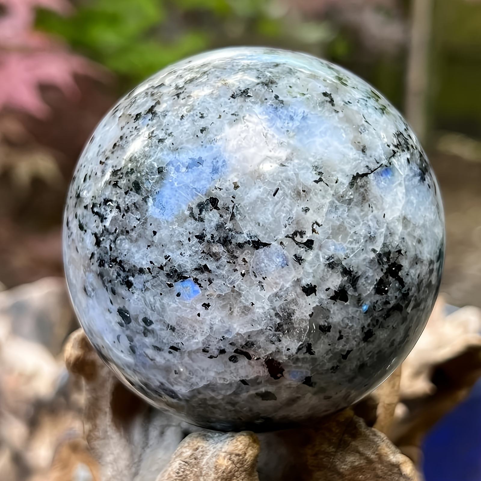 blue Rainbow Moonstone Sphere