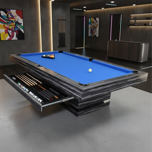 Table de <span class=keywords><strong>billard</strong></span> de luxe de qualité tournoi, avec plateau en ardoise, de 6 à 9 pieds, de style américain contemporain, avec tiroir de rangement - Product Image 1