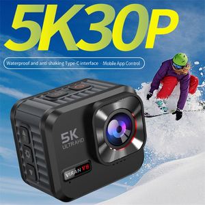 Videocamera Sportiva Impermeabile IP68 per Esterni, Sensore COMS 4K 60 Fps, Wi-Fi <span class=keywords><strong>Pro</strong></span>, Angolo Ampio 160°, Videocamera per Casco con EIS, Fotocamera Sportiva 5K - Product Image 2